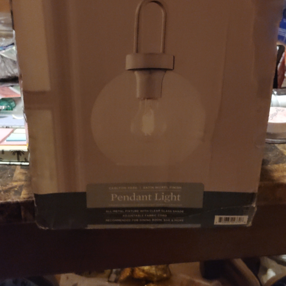 Better Homes And Gardens Pendant Light - Cream and Silver